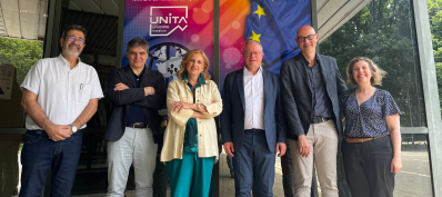 de gauche &agrave; droite : Francisco Beltr&aacute;n Lloris, Sergio Salinas Alcega, Rosa Mar&iacute;a Bolea Bailo, Laurent Bordes, Ernesto Exposito, Blandine Daguerre